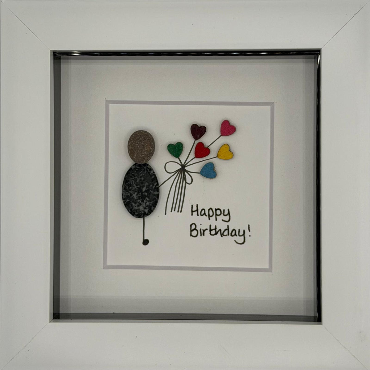Happy Birthday - Bunch of hearts Art Print