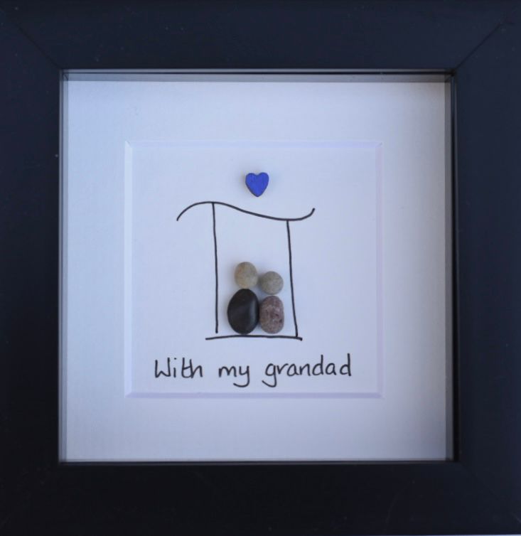 With my grandad Art Print