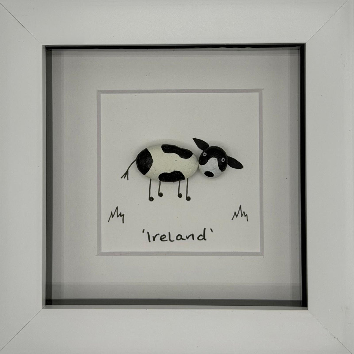 Cow with Country/County added Art Print