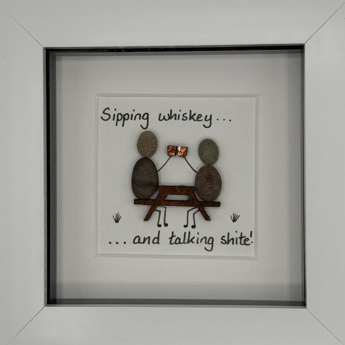 Sipping whiskey... and talking shite Art Print 🤭