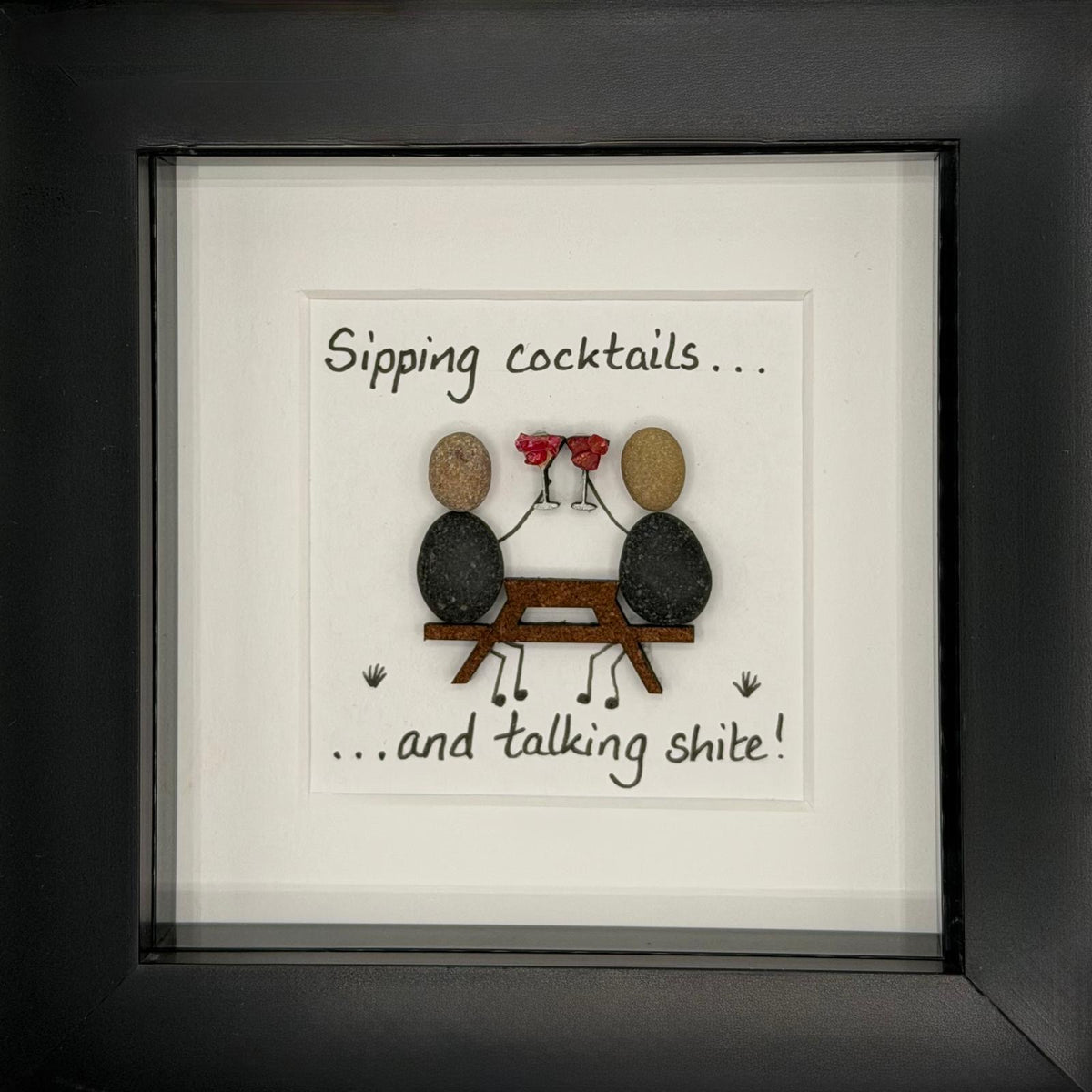 Sipping cocktails... and talking shite Art Print 🤭