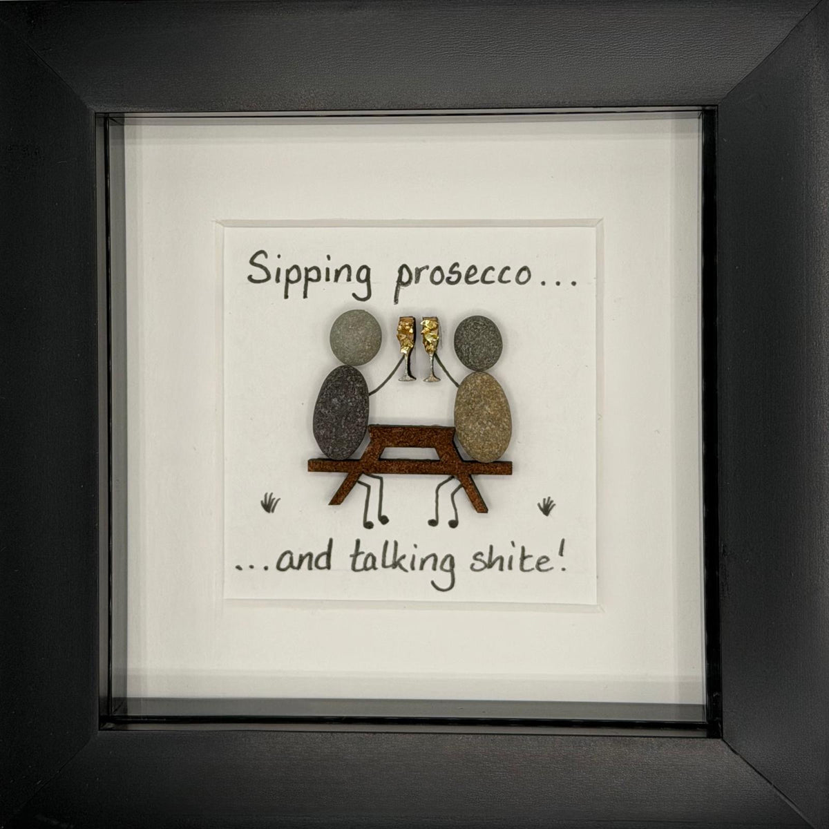 Sipping prosecco... and talking shite Art Print 🤭