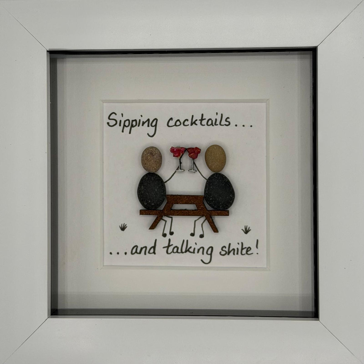 Sipping cocktails... and talking shite Art Print 🤭