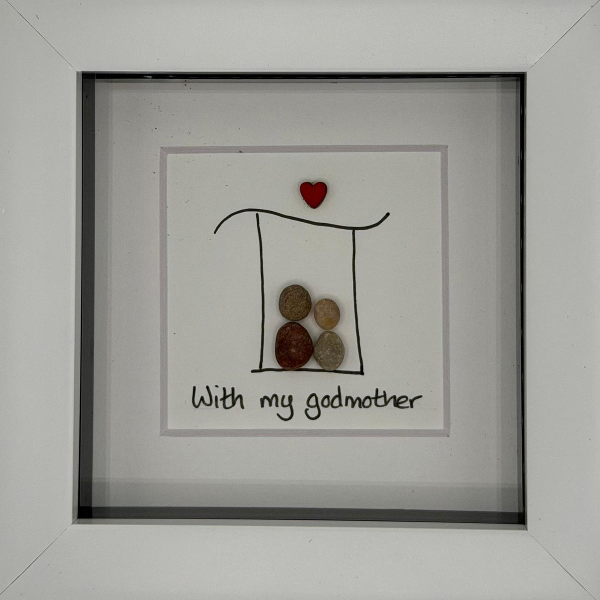 With my godmother Art Print