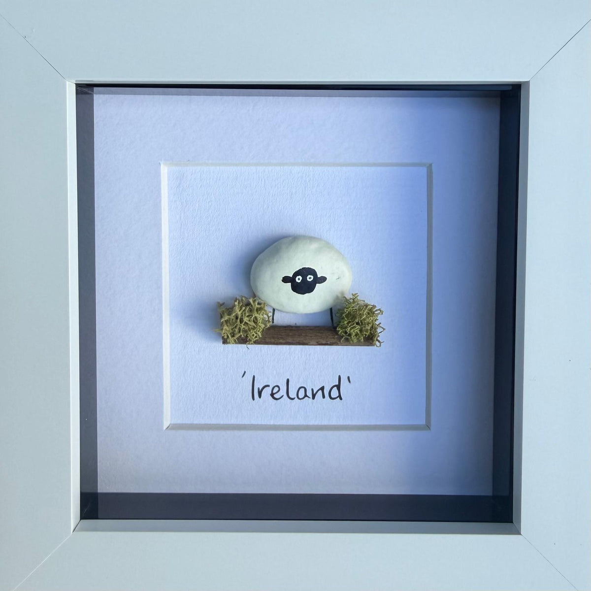 Sheep with Country/County Added Art Print